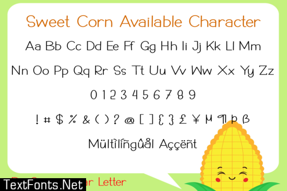 Sweet Corn Font