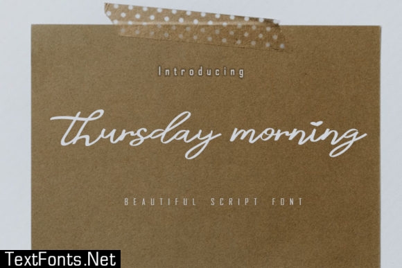 Thursday Morning Font