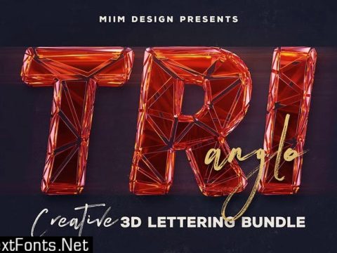 Trianglo- 3D Lettering