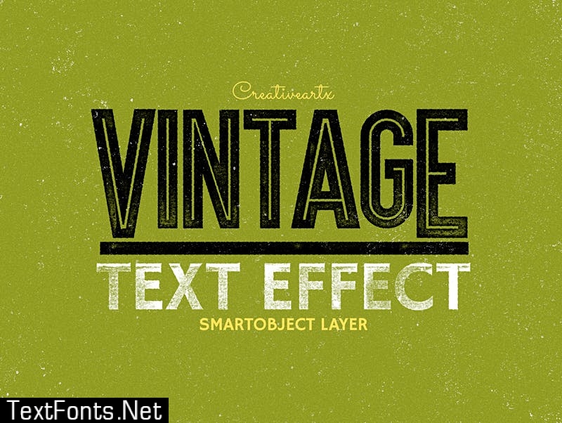 Vintage Retro Text Effects