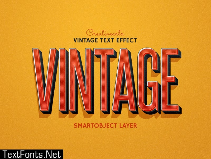 Vintage Retro Text Effects