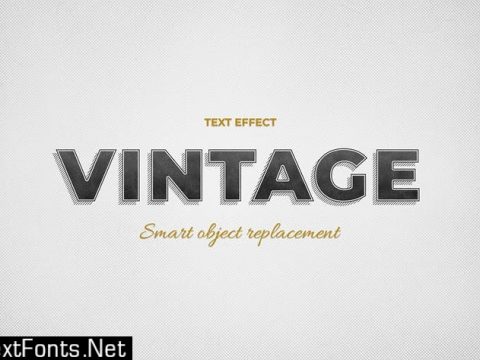 Vintage Text Effect P8P279F