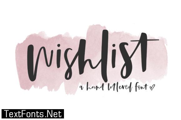 Wish List Font