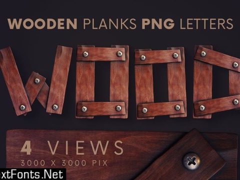 Wooden Planks - 3D Lettering