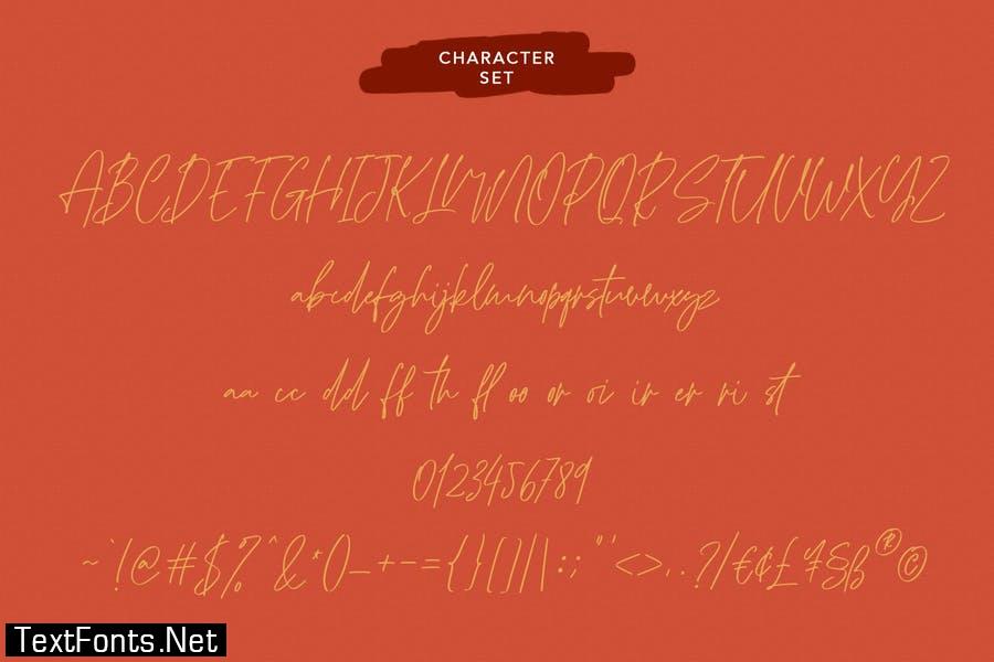 Monkeystand Signature Font