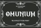 Omunium - Blackletter Font