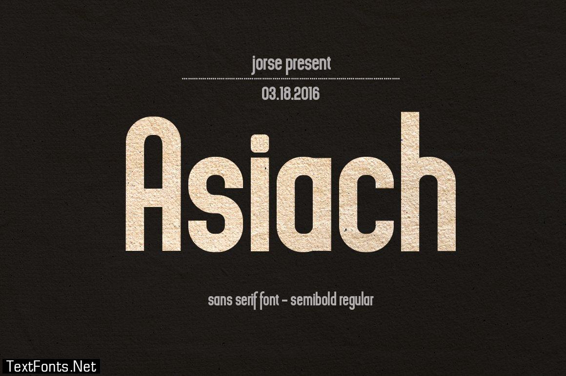 Asiach Font