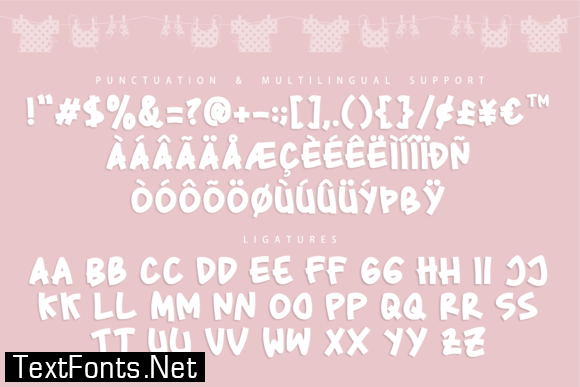 Baby Pink Font