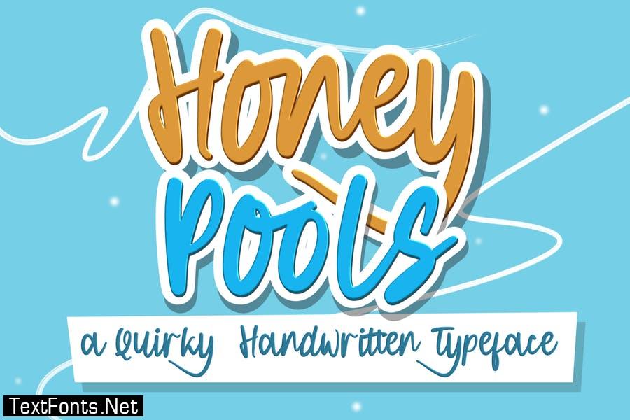 DS Honey Pools - Playful Typeface