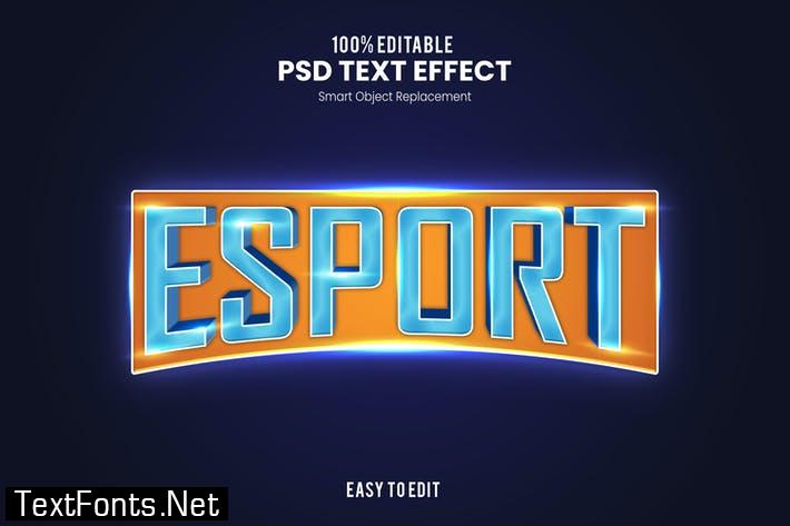 Esport - Sporty PSD Text Effect