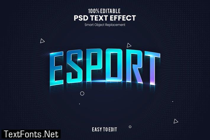 Esport - Sporty PSD Text Effect