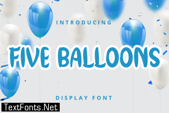 Five Balloons Font