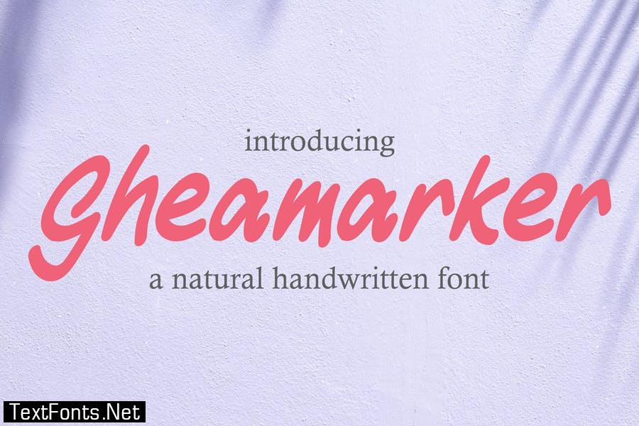 Gheamarker - Natural Handwritten Font