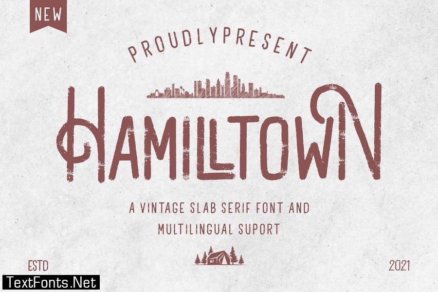 Hamilltown - Slab Serif Font