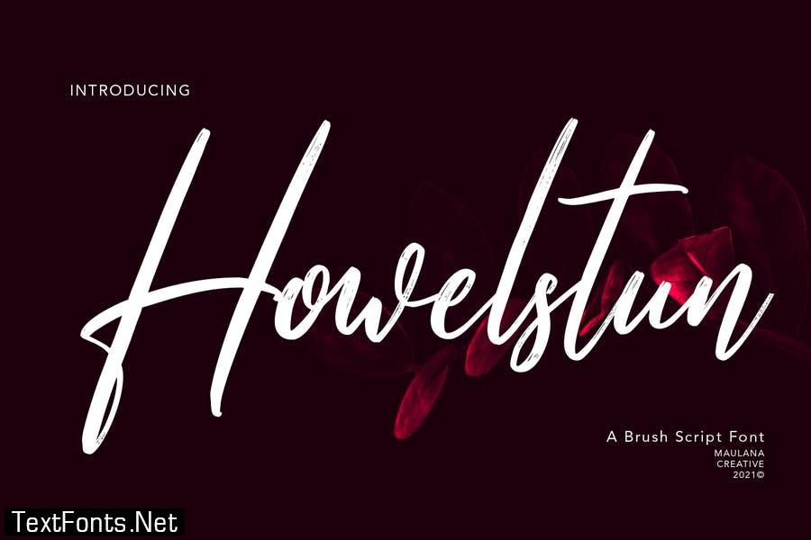 Howelstun Brush Script Font