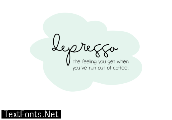 Iced Coffee Font