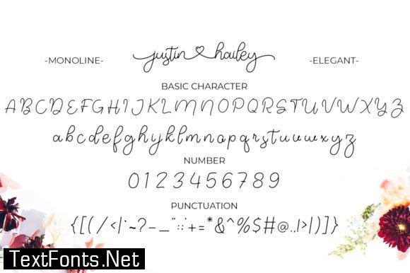 Justin Hailey Font