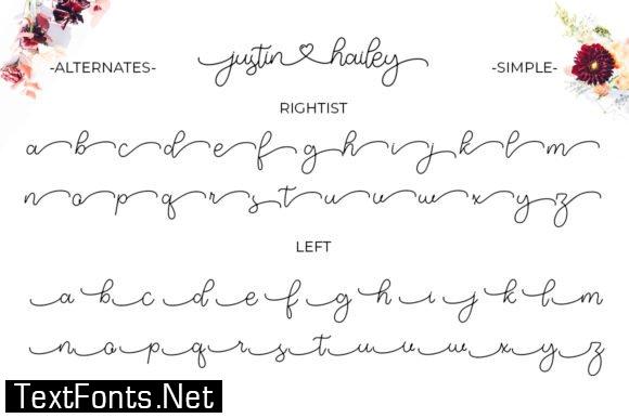 Justin Hailey Font