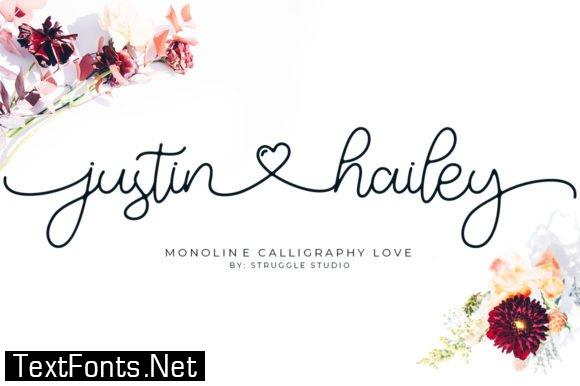 Justin Hailey Font