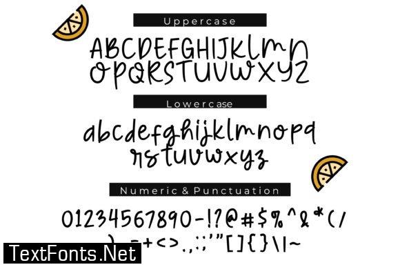 Lemon Nicmat Font