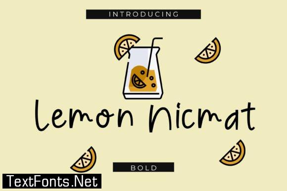 Lemon Nicmat Font