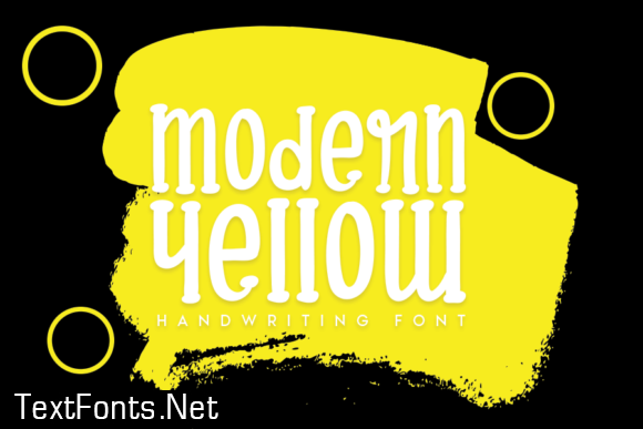 Modern Yellow Font