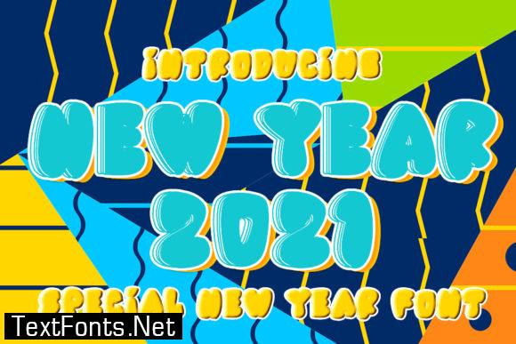 New Year 2021 Font