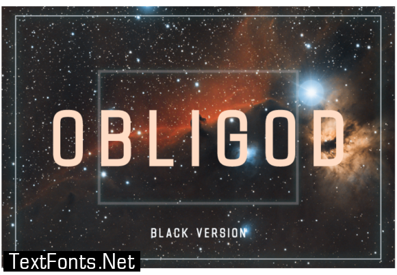 Obligod Black Font