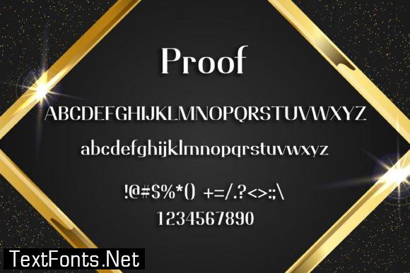 Proof Font