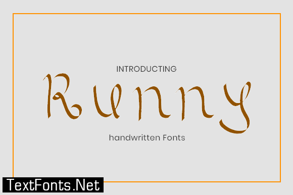 Runny Font