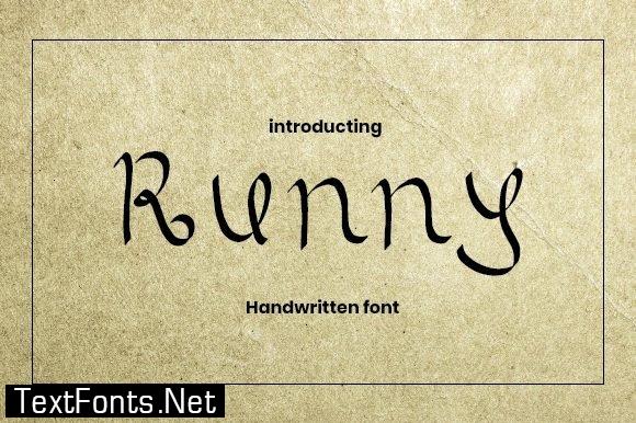 Runny Font