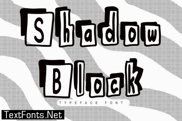 Shadow Block Font