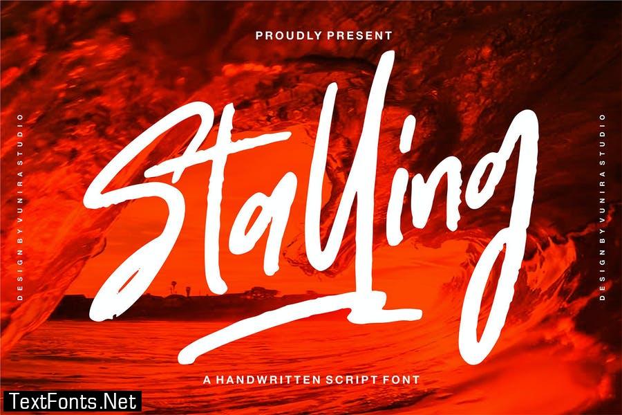 Stalling | A Handwritten Script Font