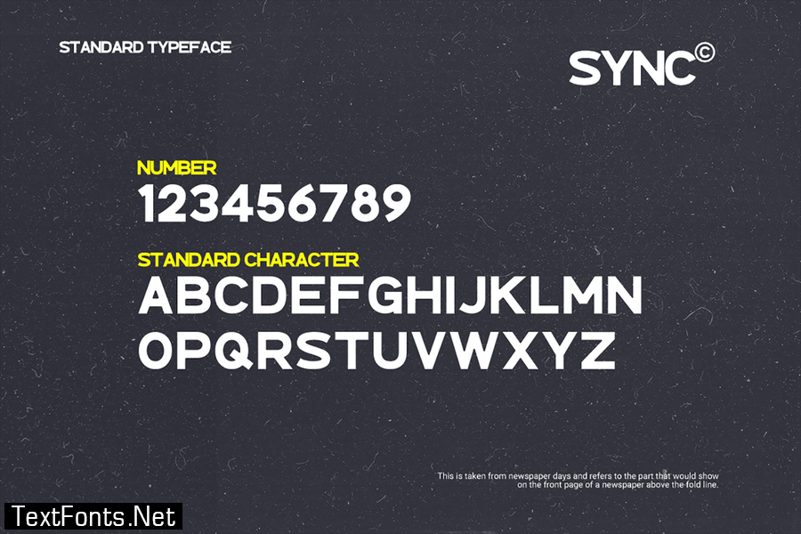 Sync Modern Sans Serif Font
