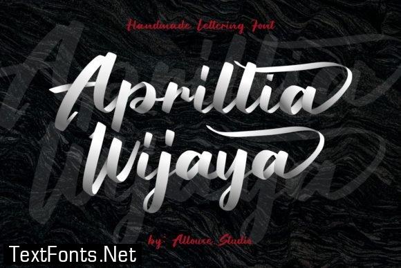 Title Aprillia Wijaya Font