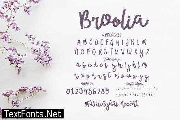 Title Broolia Monogram Font