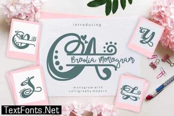 Title Broolia Monogram Font