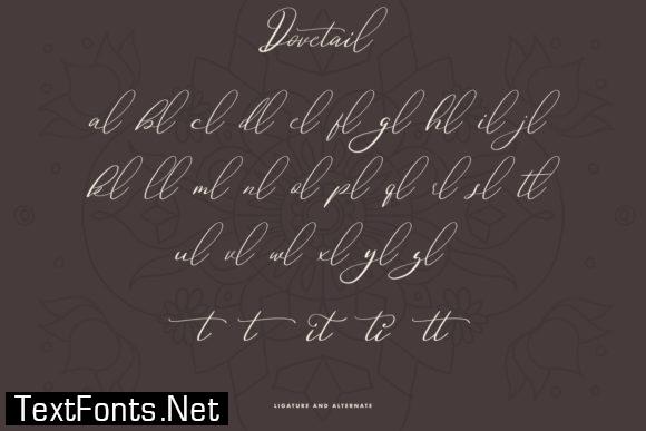 Title Dovetail Font