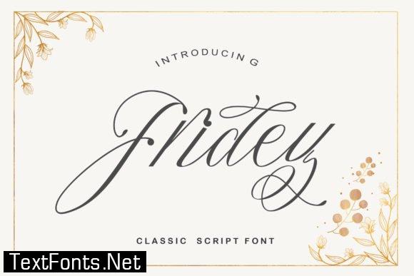 Title Fridey Font