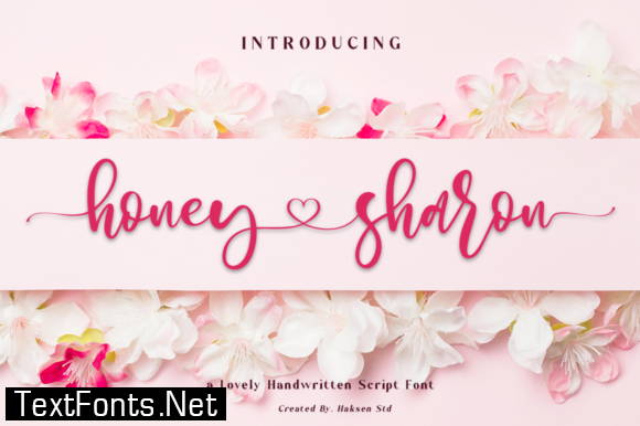 Title Honey Sharon Font