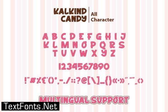 Title Kalkind Candy Font