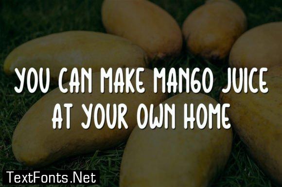 Title Mango Juice Font