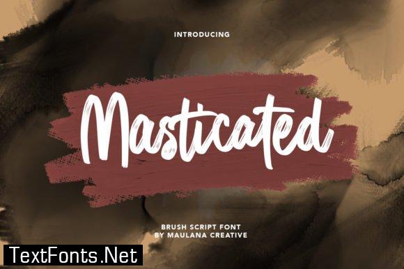 Title Masticated Font Font