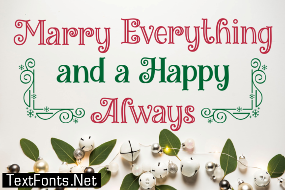 Title Miracles Christmas Font