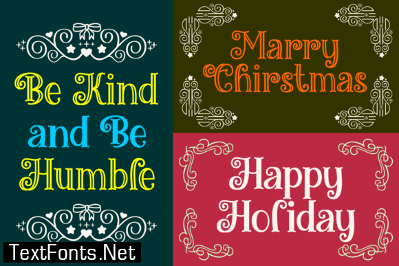 Title Miracles Christmas Font