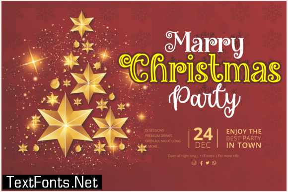 Title Miracles Christmas Font