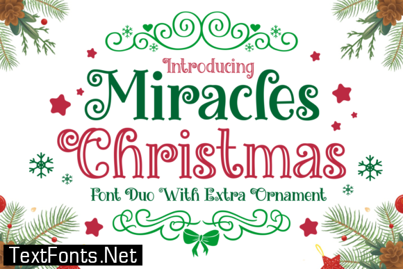 Title Miracles Christmas Font