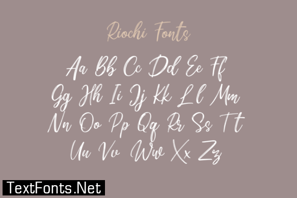 Title Riochi Font