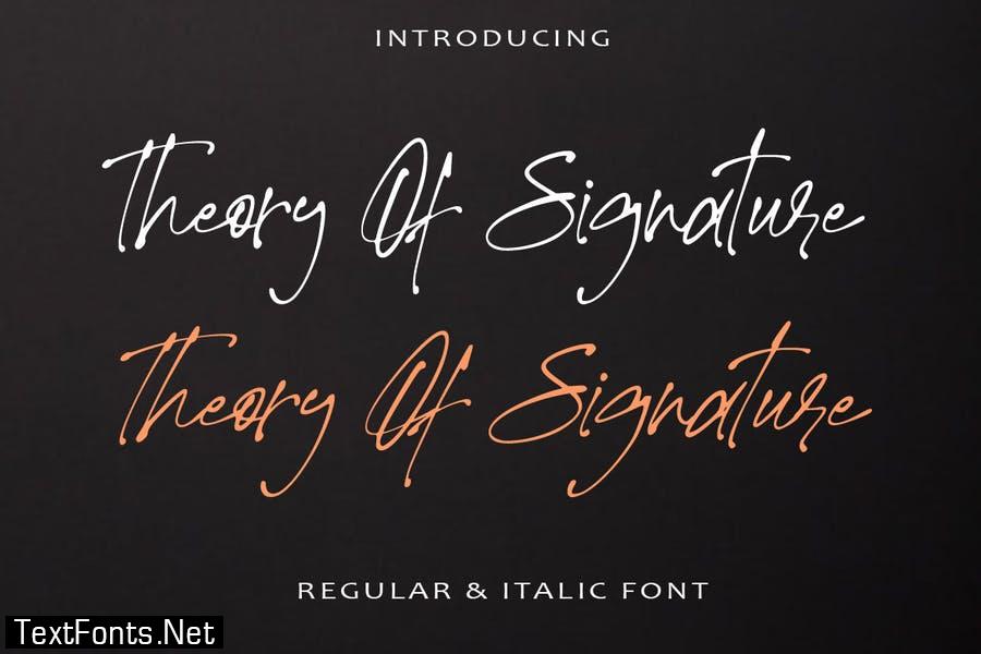 AM Theory Of Signature