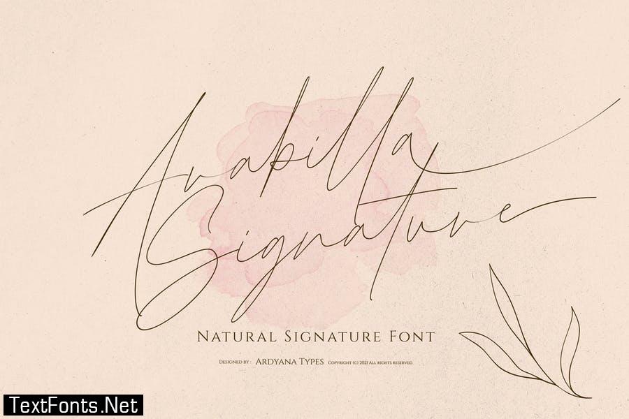 Arabilla Signature Font